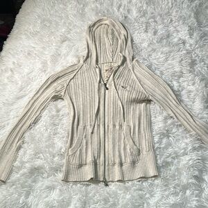 Vintage hollister light zip up sweater